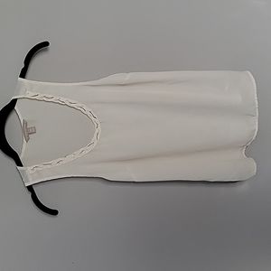 Banana Republic Cream Tank with Gold Chain size XS